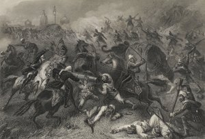 A Coluna Havelock ataca os Mutineers antes de Cawnpore de Unknown artist