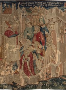 História de Saint Piat e Saint Eleuthère, Cena 3: O São Piat é enviado a Tournai para pregar a fé de Unknown artist