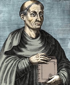 Hugues de Saint Victor. Teólogo e filósofo francês. Século XII. Gravura do século XVII. de Unknown artist