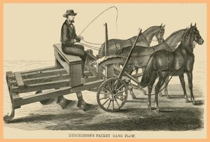 Patente Hutchinson Gang Plow de Unknown Artist