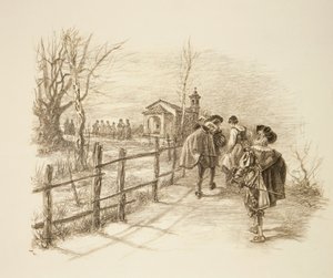 Ilustração do romance de Alessandro Manzoni I Promessi Sposi de Unknown artist
