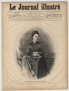 Impression Frederic - Victoria do Reino Unido (1840-1901) Victoria Adelaide Marie Louise do Reino Unido, Royal Princess of Great Britain and Ireland - Victoria, Princess Royal (Imperatriz Frederick) - capa do "The Illustrous Journal" de março de 1894 de Unknown artist
