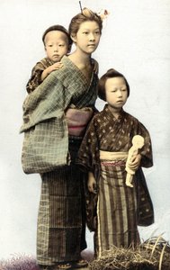Crianças japonesas, final do século XIX de Unknown artist