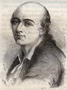 Jean-Claude Delametherie (Jean Claude la metherie) (1743-1817) naturalista, mineralogista e paleontólogo francês. de Unknown artist