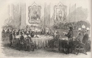 Jean-Jacques (Jean Jacques) Berger (1790-1859) PREFEITO DO SEINO, PROclamando OS VOTOS PARA O EMPREGO AOS MAIORES DOS ARRONDISSOS, PARIS de Unknown artist
