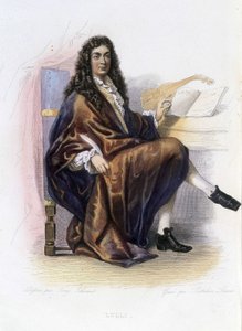 Jean Baptiste Lully (Giovanni Battista Lulli) (1632-1687) - em "Le Plutarque francais", ed. Mennechet de Unknown artist
