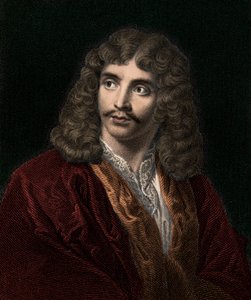 Jean Baptiste Poquelin Moliere 1622-1673 - gravura - século XIX de Unknown artist