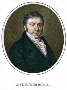 Jean Nepomucene (Jean-Nepomucene) Hummel (Johann Nepomuk Hummel) (1778-1837). pianista e compositor austríaco de Unknown artist