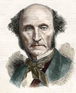 John Stuart Mill (1806 - 1873), filósofo e economista britânico. de Unknown artist
