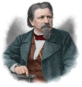 Karl Ferdinand Gutzkow (1811-1878), escritor, dramaturgo e jornalista alemão. de Unknown artist