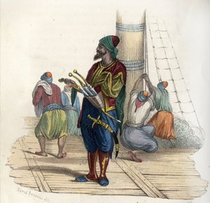 Khayr al-Din (v. 1476-1546), conhecido como Barberossa II, um corsário turco. Fundador do estado de Argel no século XVI. in" L