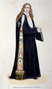Cavaleiro da Ordem de Malta com Casaco de Gravura do século XIX de Unknown artist