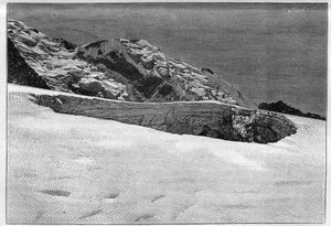 A catástrofe de Saint-Gervais (Saint Gervais) ou a catástrofe do glaciar Tete Rousse (departamento de Haute-Savoie) (12-13 de Julho de 1892) - Cirque d