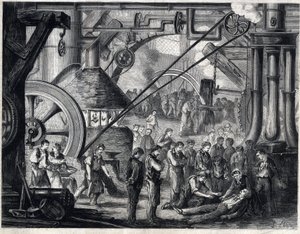 Última cena da peça "Les dramas du cabaret" de Dumanoir e Adolphe Dennery (d