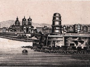 Le fortint Jean a Marseille em "O mundo ilustra 168 vistas" Sem data (final do século XIX) de Unknown artist