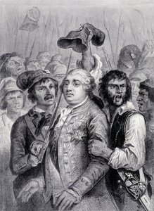 Le peuple aux Tuileries, cap Luís XVI do boné frígio, 20 de junho de Unknown artist