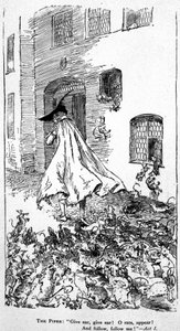 Lenda de "A flauta de Hamelin". de Unknown artist