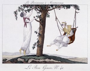 Mulheres parisienses em Montmorency (swing) - em "Le Bon Genre de Unknown artist