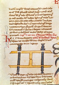 Página manuscrita "Cirurgia" (MS. LAT.VII XXXII-3023) por Guillaume de Salicet (Guglielmo da Saliceto) (1207-1270) monge e médico. Século XIV Biblioteca Marciana Veneza de Unknown artist