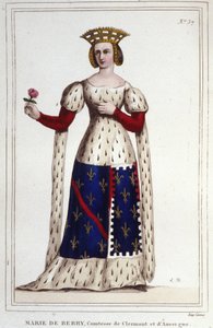 Marie de Berry (1367-1434). Condessa de Clermont e Auvergne. de Unknown artist