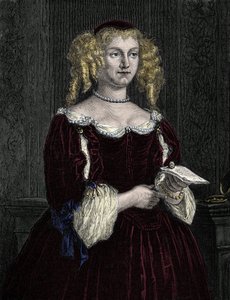 Marie de Rabutin-Chantal (Rabutin Chantal), Marquesa de Sevigne conhecida como Madame de Sevigne (1626-1696). Gravura de 1862 em "As Rainhas do Mundo" pelos nossos primeiros escritores. Livro publicado sob a direção de J. G. D. ARMENGAUD. de Unknown artist