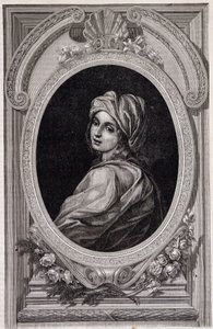 Medallion portrait of Papesse Jeanne - in "Histoire des popes" de Maurice Lachatre de Unknown artist