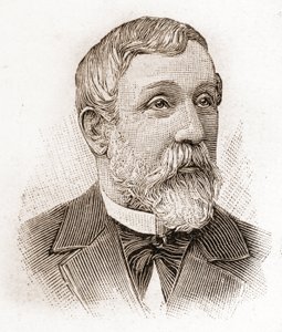 Membros da Academie Francaise em 1895: retrato de Alfred Mezieres (1826-1915), historiador da literatura, político e ensaísta francês. de Unknown artist
