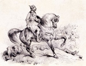 Merovée bate os hunos. de Unknown artist