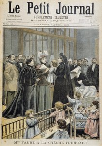 Mme. Faure na creche Fourcade - no "Le Petite Journal" de 04/05/1896 de Unknown artist