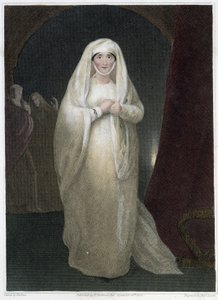 Sra. Siddons, no papel de Lady Macbeth na peça "Macbeth" de Shakespeare, deb. Século XIX de Unknown artist