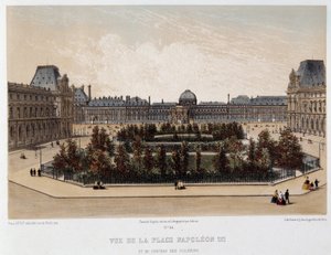 Praça Napoleão III e o Palácio das Tuileries de Unknown artist