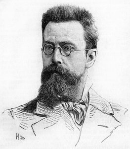 Nicholas (Nikolai) Rimski Korsakov (Rimsky-Korsakov) (1844-1908), compositor russo. Gravação a partir de 1889. de Unknown artist
