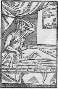Cirurgia no nariz: Cirurgia reconstrutiva no nariz em "De curtorum chirurgia per insitionem". Veneza de Unknown artist