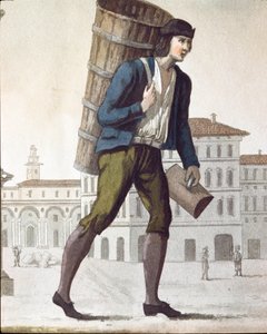 Velho ofício: o leiteiro (Litógrafo de Unknown artist