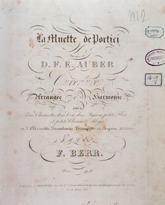 Inauguração da ópera La muette de Portici de D. F. Auber de Unknown artist
