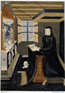Oratório da Rainha Catarina de Medici (Caterina de Medici) - baseado no esmalte do século XVI, Museu Cluny de Unknown artist