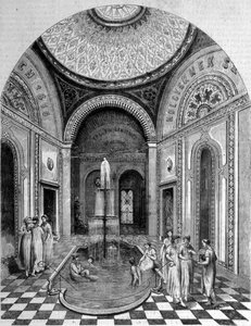 Banhos orientais em Budapeste. O quarto rosa de Unknown artist