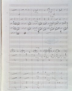 Página da partitura para Waverley opus 1, overture de Hector Berlioz de Unknown artist