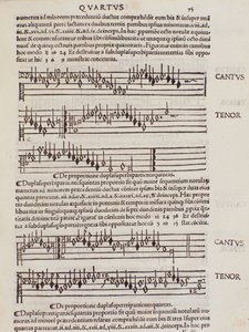 Página retirada da Practica Musicae de Franchino Gaffurio de Unknown artist