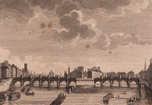 Paris, Pont Neuf e a Ile de la Cité no Sena. de Unknown artist