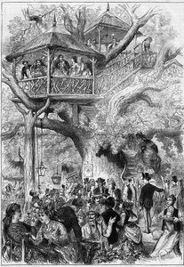 Festa em Sceaux Park, em 1873. de Unknown artist