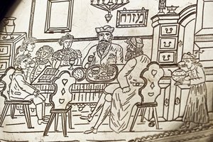 Prato de Seder de Páscoa, século XIX de Unknown