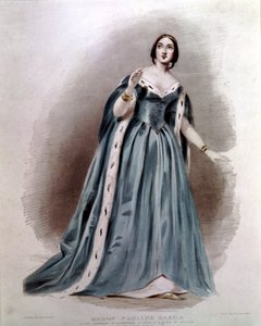 Pauline Viardot - Garcìa (1821-1910), cantora francesa. no papel de Desdemona. Otello de Gioacchino Rossini. de Unknown artist