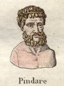 Pindare (518-v. 438 a.C.), poeta de ópera grega. de Unknown artist
