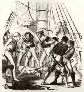 Piratas atormentando George Withers de Unknown artist