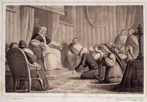 Pio VII (1742 - 1823) revoga o decreto que ordena a destruição de Sonnino - na "Storia d