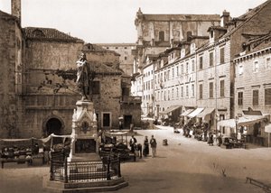 Lugar Gundulic em Ragusa. sd. final do século XIX. de Unknown artist