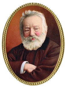 Retrato do escritor francês Victor Hugo - Retrato do escritor francês Victor Hugo (1802 - 1885) - Cromolitografia do final do século XIX. de Unknown artist