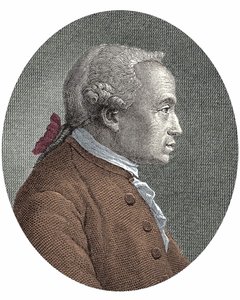 Retrato de (Emanuel) Emmanuel KantKant (1724 - 1804) filósofo alemão de Unknown artist