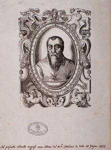 Retrato de Adrian Willaert (xilogravura) de Unknown artist